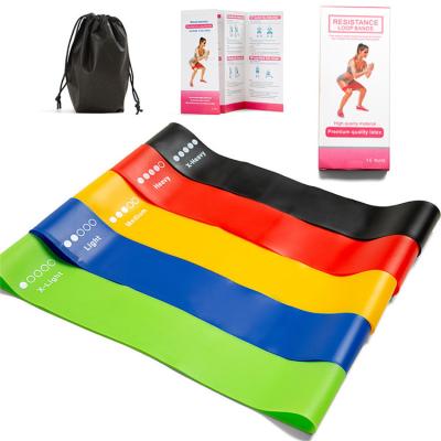 China High Quality Yoga Exercise Band Resistance Band Ejercicio En Home Band Elastic Rubber Sport Pull Up Aid Elastic Band For Sports for sale