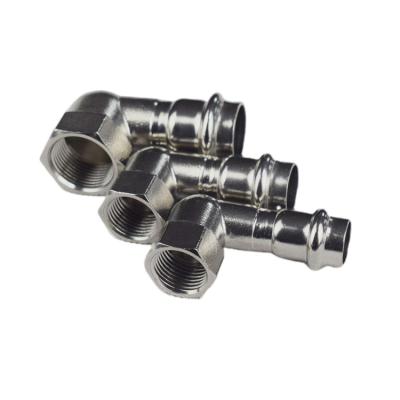 China Luxury Stainless Steel Pipe Fittings 90 Degree Thread 304 Female Internal Reduction Elbow for sale