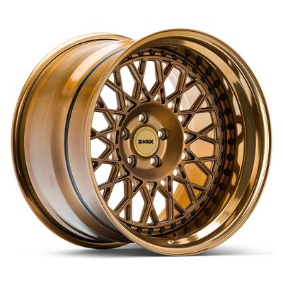 China Aluminum Alloy Its Lip Rose Gold 2 Piece 3 Piece Forged Wheel White Rims 22 Inch For SF90 718 911 F458 570 GT 600LT 720s 650s c6 c7 for sale