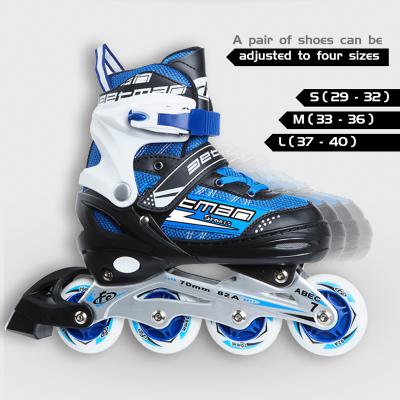 China Wholesale Women's Quad Roller Kids Factory PU Rebound 82A High Tops Inline Roller Skates Shoes For Woman for sale