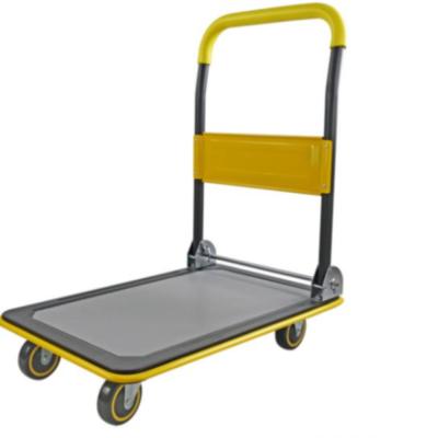 China Heavy Duty Folding Platform Hand Cart Warehouse Collapsible Cart for sale