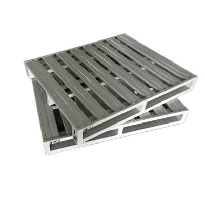 China OEM Wholesale Cheap Pallet Supplier Warehouse Storage Metal Folding Heavy Duty Stacking Galvanized Steel Pallet Custom Made for sale