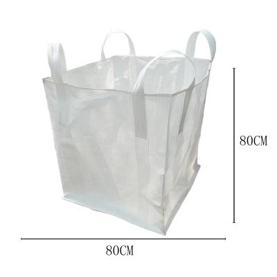 China Food Grade 1 Ton 1m3 PP Large Jumbo Plastic Clamp Fibc Bulk Bag 1 Ton Dimensions Of Sand 1000kg for sale