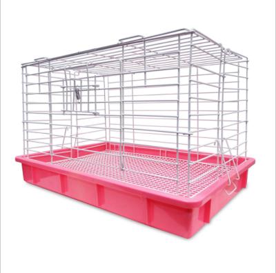 China Small Pet Puppy Cage Breathable Medium Large Bold Cavy Guinea Pig Cage Anti-bittering Rabbit Cage for sale