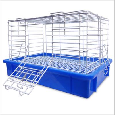 China Breathable Pet House Raised Chassis Guinea Pig Cage Rabbit Cage for sale