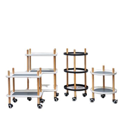 China Sustainable Home Furniture 2 Layers Restaurant Dining Kitchen Serving Trolley Portable Trolley for sale