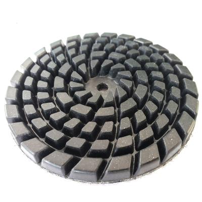 China DT003 Diamond Tools Floor Polishing Buffing Pad 4 Inch Disc Pads For Granite Concrete for sale