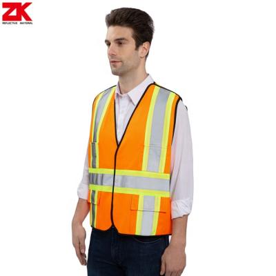 China 5 Point Breakaway Safety Vest Back Shape X Style Safety Reflective Vest for sale