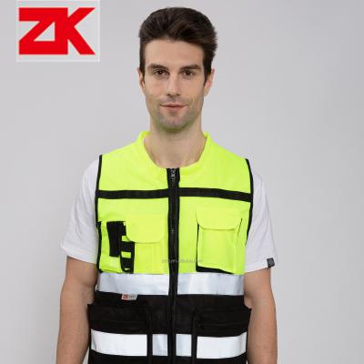 China Work Vest High Visibility Reflective Vest Safety Reflective Warning Vest for sale