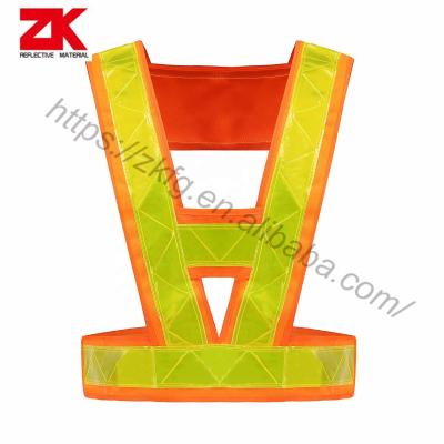 China Hi Vis Hi Vis V Shape Safety Vest PVCtape Safety Wear Reflective In Warehouse for sale