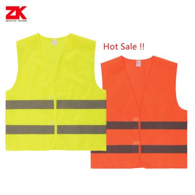 China Hot Selling Warp Fabric High Visibility Safety Knitting Reflective Vest With LED SAFETY VEST for sale