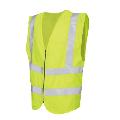 China Safety Knitting Fabric EN471 Reflective Warp Vest Strength Reflective Warning Vest for sale