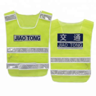 China High quality mesh fabric led road lightweight reflective clothing running vest led for sale