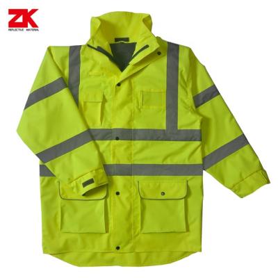 China Bright CE Breathable Hot Selling Standard Multifunctional Pockets Warning Reflective Jacket for sale