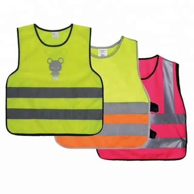 China Fluorenson EN1150 Children Viable Standard Safety Vest Reflective Belt With Reflective Tape for sale