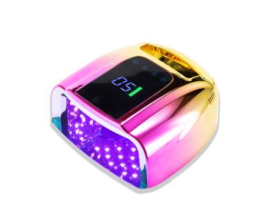 China Art Beauty New Gradient Color Nail Dryer Light Rechargable Gel UV Led Nail Lamp Tools Art Machine Equipments for sale