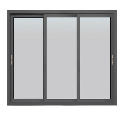 China Magnetic Screen Aluminium Windows sliding Windows Calm atmosphere low-key luxury windproof soundproof for sale