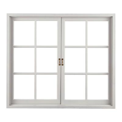 China Magnetic Screen Two opening methods PVC frame in the upper suspended window profile glass window for sale