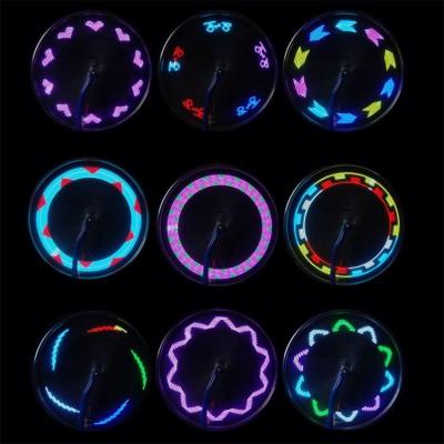 China Outdoor Play Camp Light Custom Message LED Bicycle Wheel Signal Cycling Tire Spoke Light Waterproof Bicycle Spoke For All Bike Enlightenment for sale