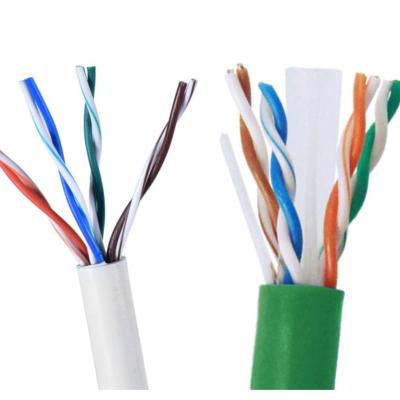 China A.W.G. Factory Price 305m Indoor Cat 5 cat5e cat6 ca6a 23awg 24 Solid Bare Copper Internet LAN Ethernet UTP Cable Copper for sale