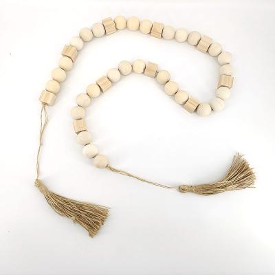 China Large BOHO Home Decor Wood Beads Garlands Widely Used Special Design Wood Beads Garlands For Home Decor Wholesale for sale