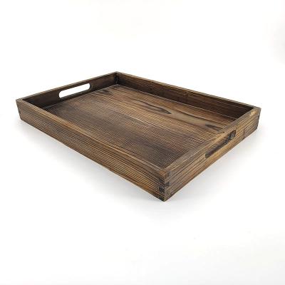 China Sustainable Antique Coffee Tray Bar Tray For Kitchen Restaurant Hotel Party for sale