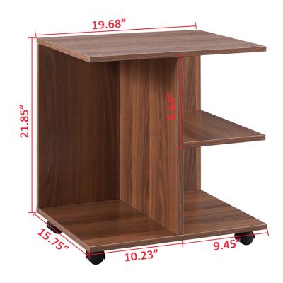 China (Size) High Quality Durable Adjustable Using Various Night Stands Knock Down Furniture Wooden Bedside Table for sale