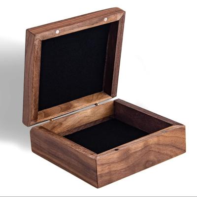 China China New Wholesale Type Good Price Bamboo Square Wooden Box With Hinged Lid for sale