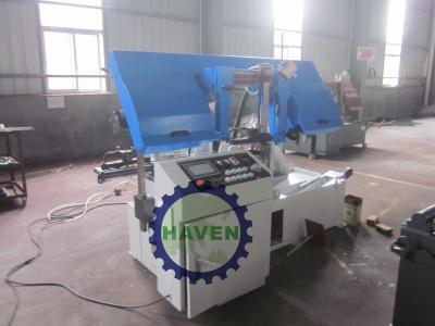 China CNC horizontal Band Sawing Machine / metal bar cutting machine hydraulic clamping for sale