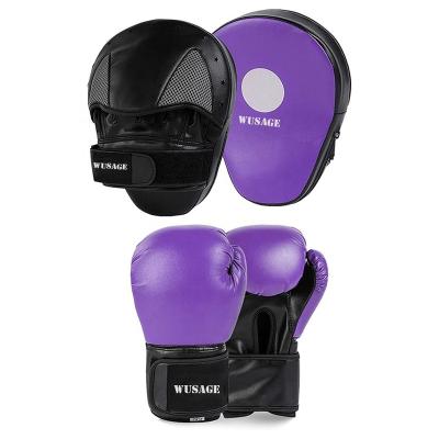 China EPE+EVA Liner WUSAGE Gloves Kickboxing Muay Muttahida Majlis-e-Amal Boxing Punching Gloves Thai Training Gloves Focus Punching Bags Hand Target Pads For Women Men children for sale