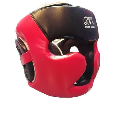 China Head Protector Boxing Professional Custom Design PU Thai S Leather L Boxing Head Gear Muai Muttahida Majlis-e-Amal Training Guard for sale