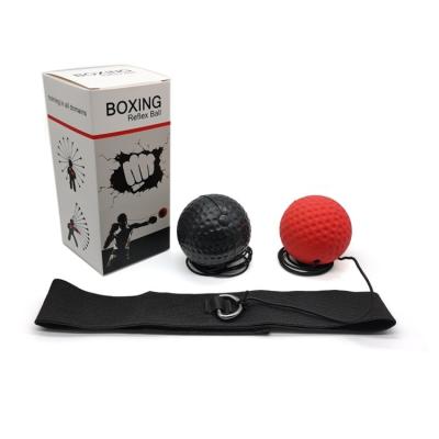 China Trigger / Boxing Durable Boxing Training Soft PU Material And Safe Head Tape Reflex Ball for sale