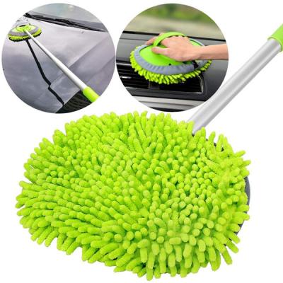 China Viable 2 in 1 Chenille Microfiber Car Wash Mop Mitt with 44.5