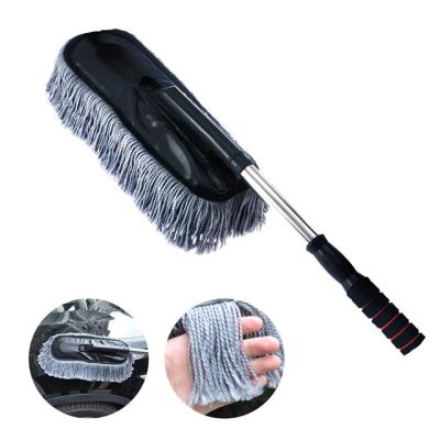 China Durable Microfiber Car Cloth with Extended Handle for Exterior and Interior, 15.7 Inch No Scratch Telescopic Cleaning Brush for Home for sale