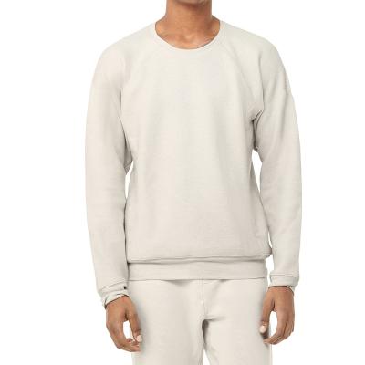 China Manufacturer Breathable Sports Plain Crewneck White Fleece Pullover Sweatshirts OEM Logo Men Custom Made With Skin Pocket for sale