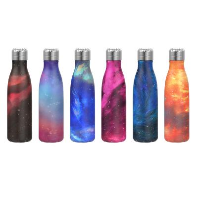 China 17oz 500ml Double Wall Stainless Steel Sustainable Custom Water Bottle Logo Cola Shape Thermal Insulated for sale