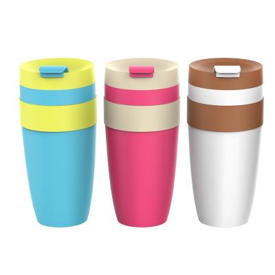 China 17oz 500ml Free Sample Tritan Plastic Sustainable Custom Coffee Mugs Logo Personalized BPA for sale