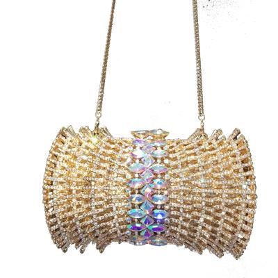 China Wedding Women's Crystal Clutch Evening Bag Hollow Out Sparkle Clutch Wedding Party Cocktail Handbag Purse for sale