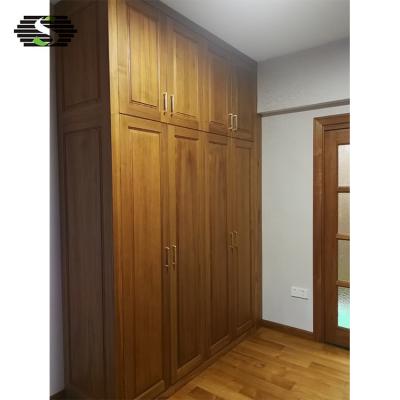 China China Custom Modern Wooden Teak Wood Wardrobe With Doors for sale