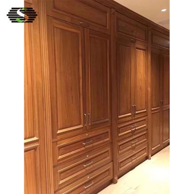 China New Design Modern Custom Teak Wood Wardrobe Room Wardrobe Furniture for sale