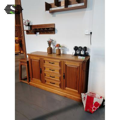 China Cabinet Showcase Teak Wood Old Solid Wood Natural Furniture , Reclaimed Wood Furniture for sale