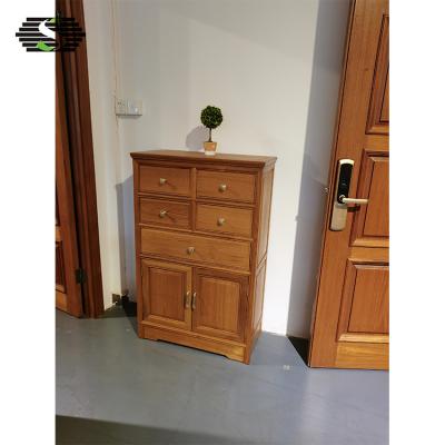 China High Quality Teak Solid Wood Showcase Classic Solid Wood Living Room Showcase for sale