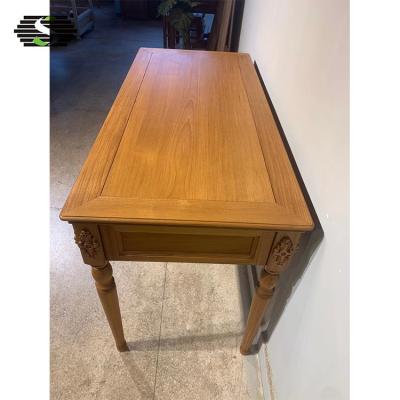 China Custom Made Modern Residential Home Luxury Modern Office Furniture Handmade Teak Desk for sale