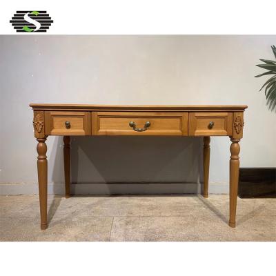 China Best Furniture Manufacturers Wood Veneer Modern Office Table Teak Executive Desk for sale