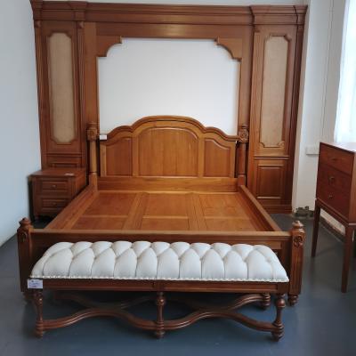 China NEW Style King Size Modern Bedroom Furniture Solid Teak Wood (Other) Superb Double Bed Adjustable for sale