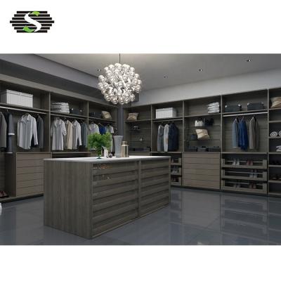 China China Factory Modern OEM Dressing Room Furniture Fabric Storage Sets Walk In Wardrobe for sale