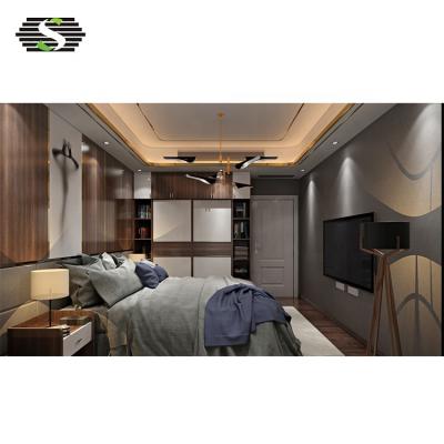 China New Style Modern Durable Wood Bedroom Furniture Closet Wardrobe Designs for sale