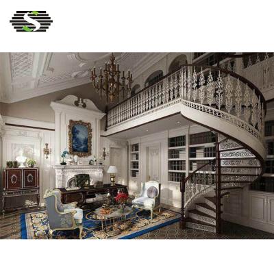 China China Manufacturer Modern French Style Staircase Balusters Fencing Handrail Soild Wood Stair Rail for sale