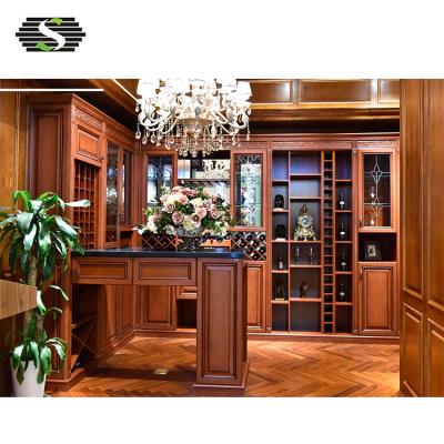 China Modern China Style Cheap Wood Furniture Storage European Wine Cabinet for sale