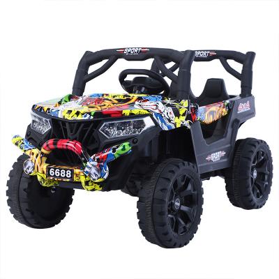 China Ride On Toy Ride On Car Seater Off-Road Battery Powered Electric Car With Shock Absorbers Remote Control Music Player for sale